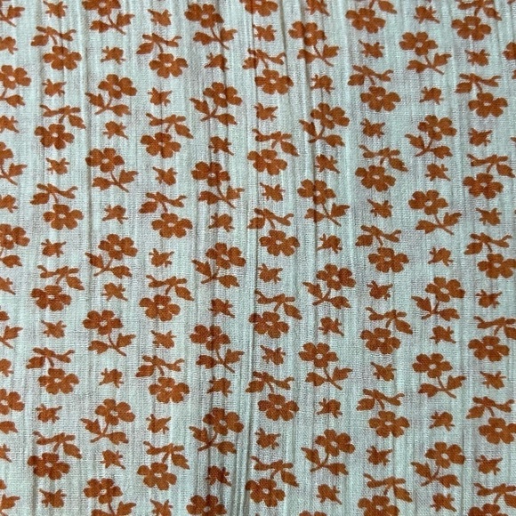 Madewell Ruffle Yoke Prairie Top in Cutout Blooms Long Sleeve Blouse, size L - Picture 9 of 13